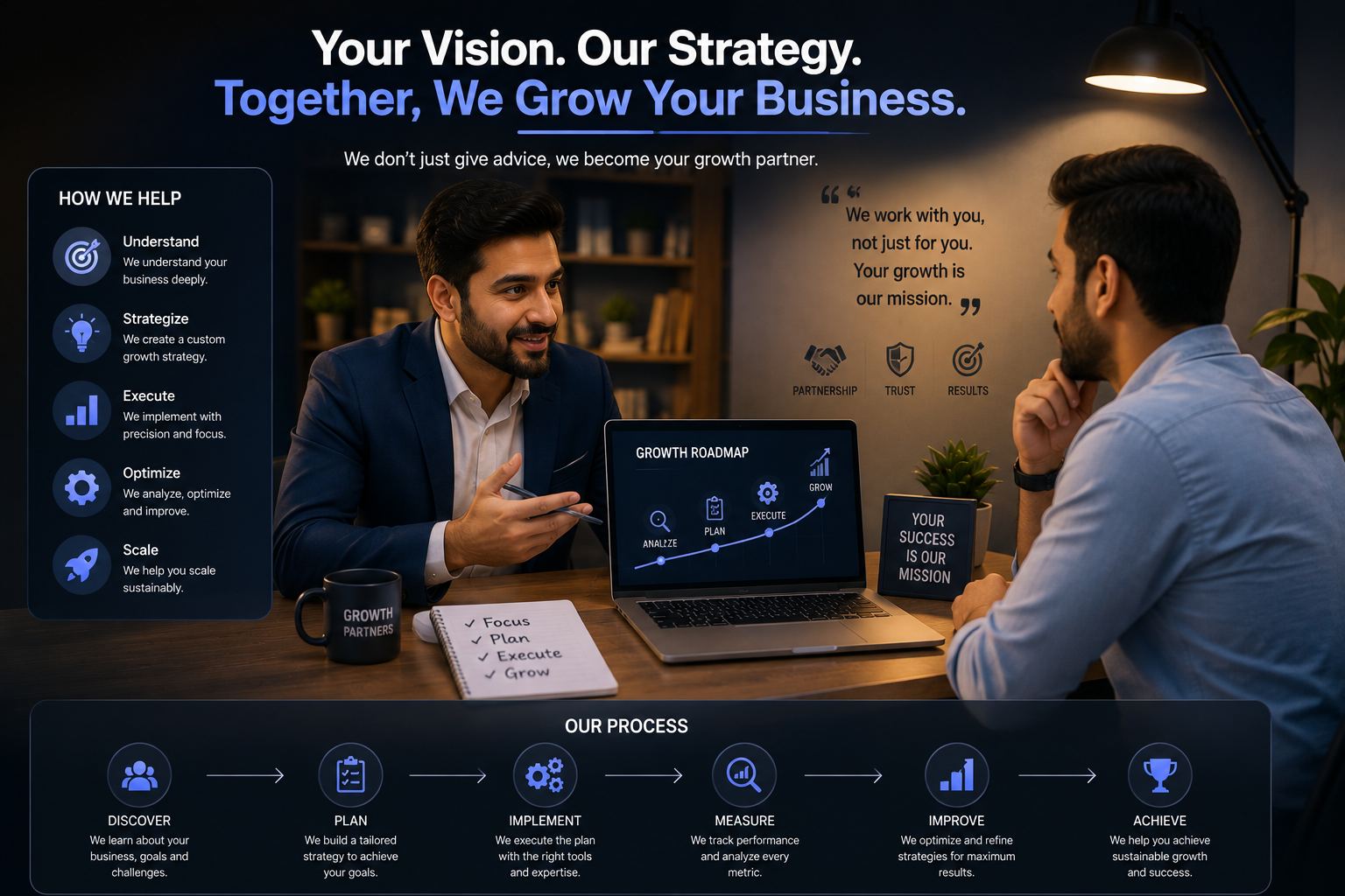 Your vision, our strategy — together we grow your business
